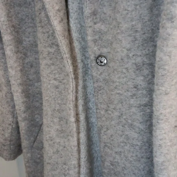 Italian-made Gray Wool Blend Coat - Picture 8 of 8